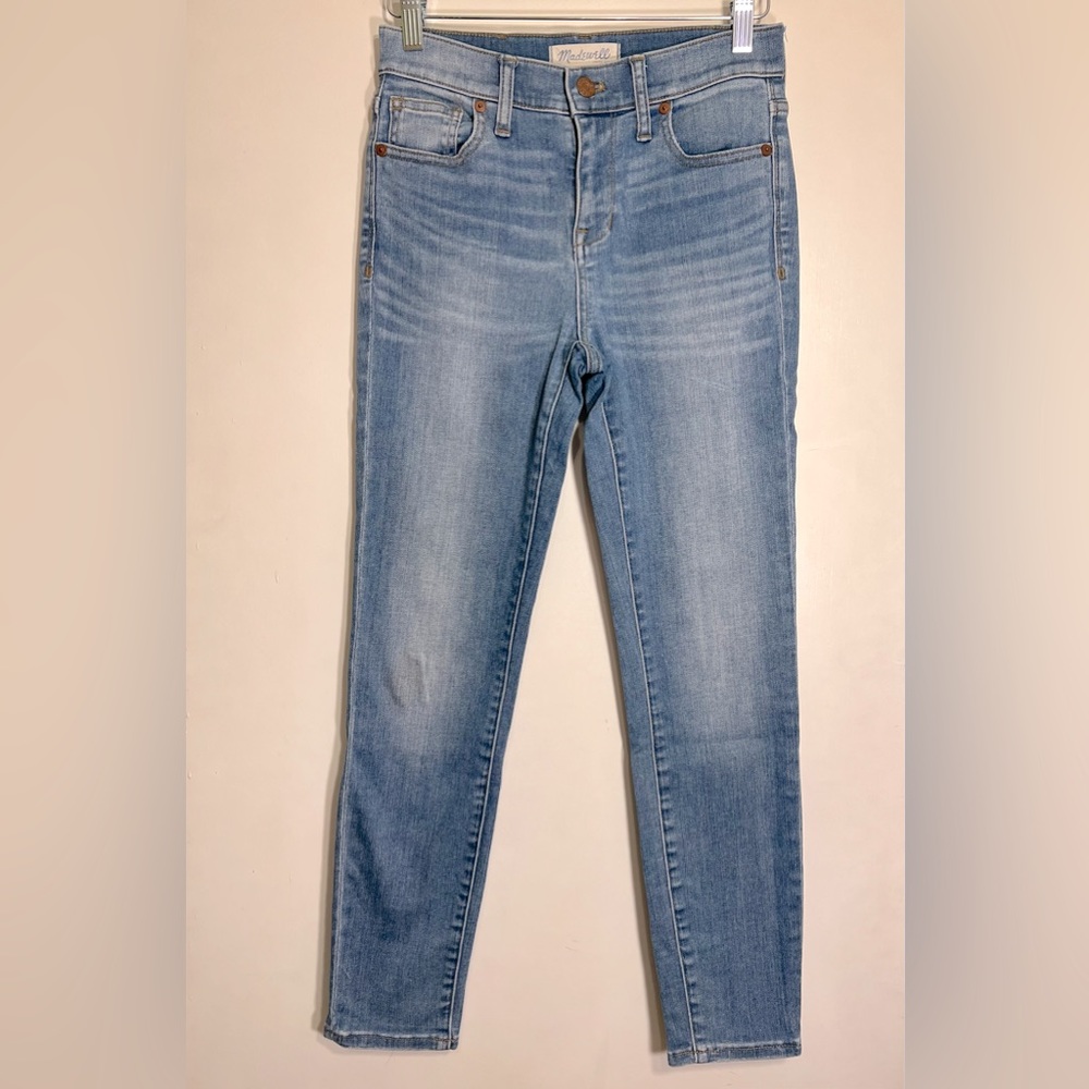 Madewell High Riser Crop Blue Jeans
